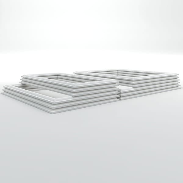 Ekena Millwork Wainscot Paneling Kit, Urethane, 94-1/2 in L, Factory Primed - WPKUFW014P096