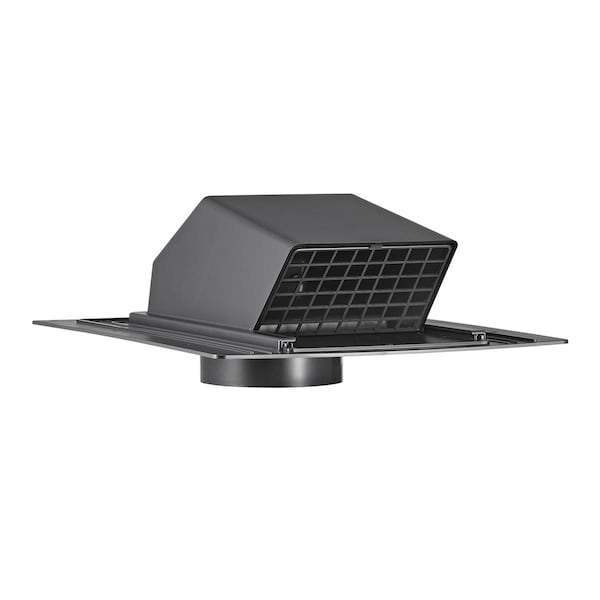 Lambro Industries 4 inch Black ABS Plastic Exhaust Roof Vent, 10PK - 3540