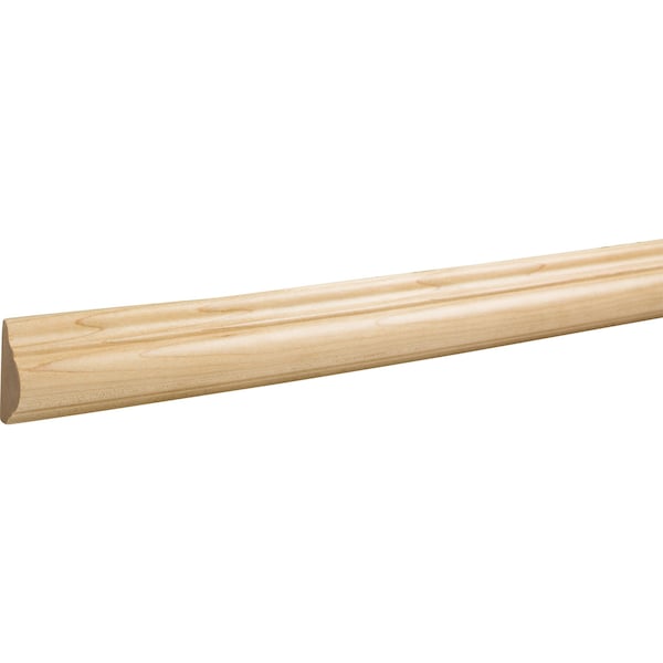 Hardware Resources Alder, 96" L, 1-1/2" H, Unfinished - BM4ALD