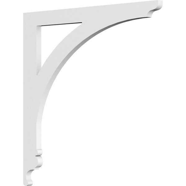 Ekena Millwork Legacy Architectural Grade PVC Bracket, 5/8"W X 16"D X 16"H - BKTP01X16X16LE