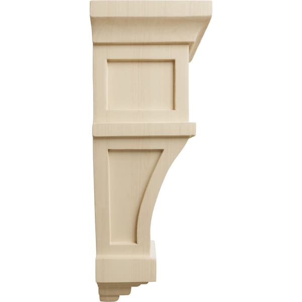 Ekena Millwork 6"W x 4"D x 11"H Alpine Corbel, Rubberwood - COR06X04X11APRW