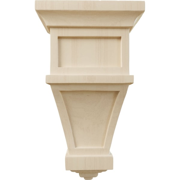 Ekena Millwork 6"W x 4"D x 11"H Alpine Corbel, Rubberwood - COR06X04X11APRW
