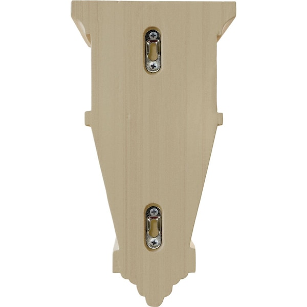 Ekena Millwork 6"W x 4"D x 11"H Alpine Corbel, Rubberwood - COR06X04X11APRW