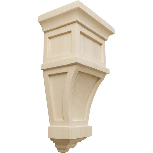 Ekena Millwork 6"W x 4"D x 11"H Alpine Corbel, Rubberwood - COR06X04X11APRW