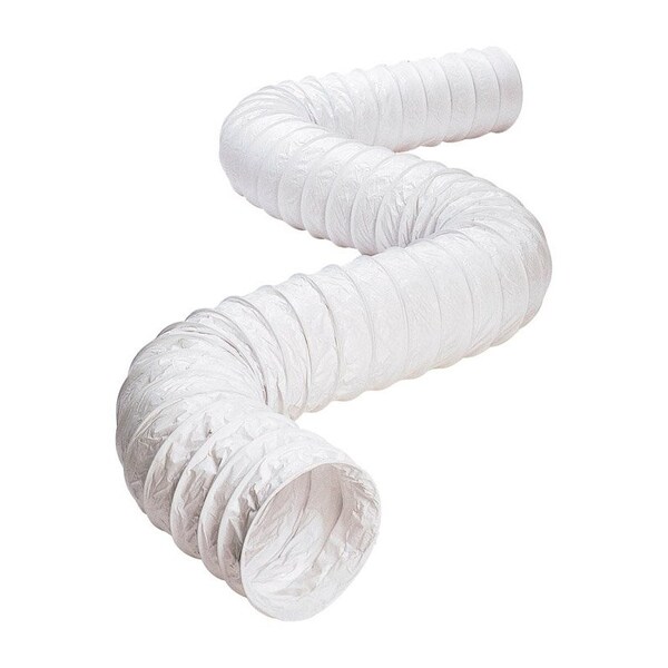 Deflecto 50 ft. L X 4 in. D White Vinyl Vent Duct - BH450W
