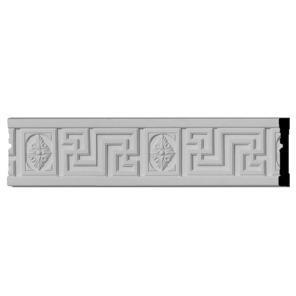 Ekena Millwork SAMPLE - 4 1/4"H x 5/8"P x 12"L Nestor Greek Key Chair Rail - SAMPLE-CHA04X00NS