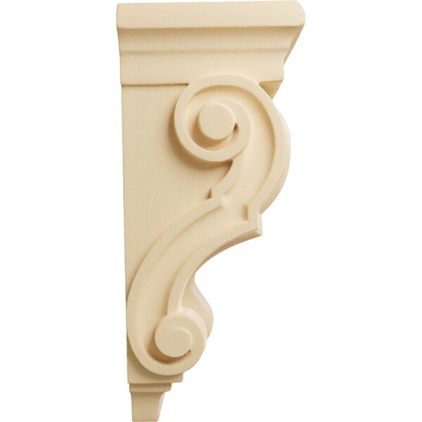 Ekena Millwork 3 1/2"W x 3"D x 7"H Small Traditional Corbel, Maple - CORW03X03X07TRMA