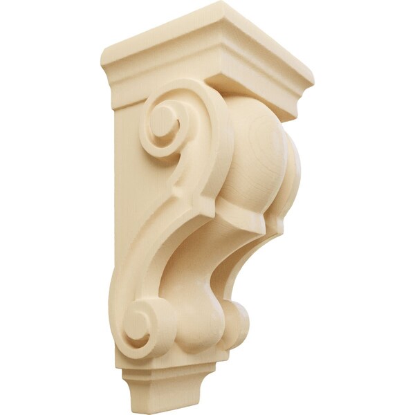 Ekena Millwork 3 1/2"W x 3"D x 7"H Small Traditional Corbel, Maple - CORW03X03X07TRMA