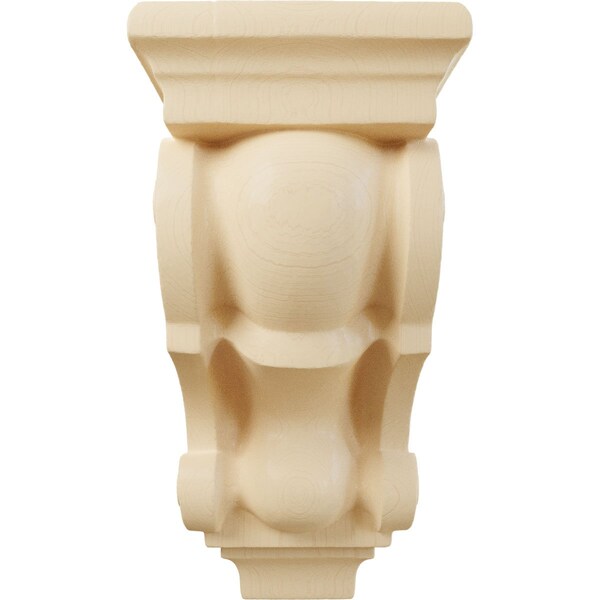 Ekena Millwork 3 1/2"W x 3"D x 7"H Small Traditional Corbel, Maple - CORW03X03X07TRMA
