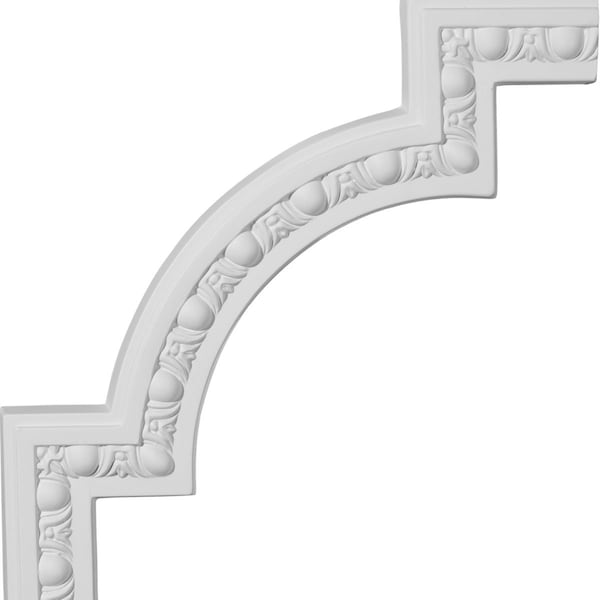 Ekena Millwork Panel Moulding Corner, Urethane, 12-7/8 in H, 12-7/8 in W - PML12X12RA