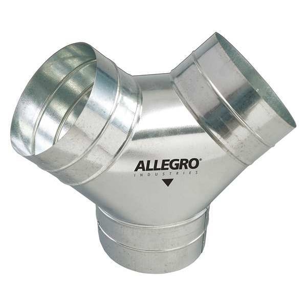 Allegro Industries Duct to Duct Connector, 8 in. W, Slvr - 9500-Y