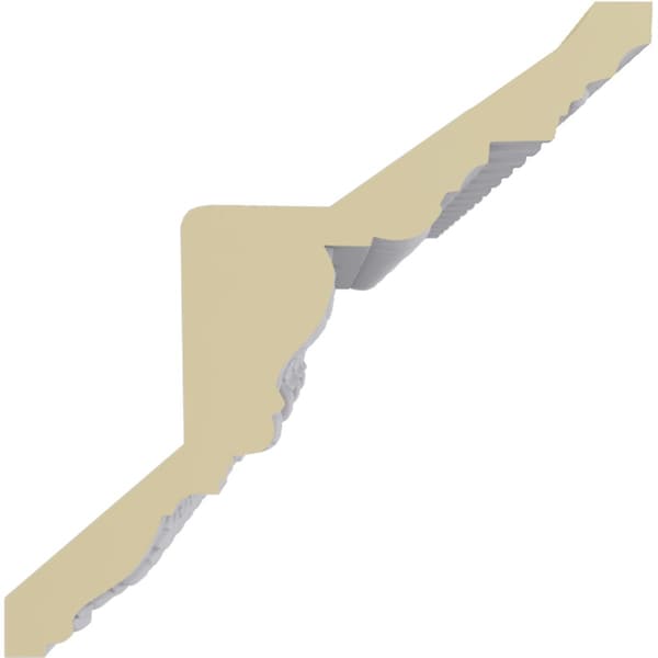 Ekena Millwork 9 7/8"H x 9 3/4"P x 14"F x 94 1/2"L Granada Crown Moulding - MLD09X09X14GR