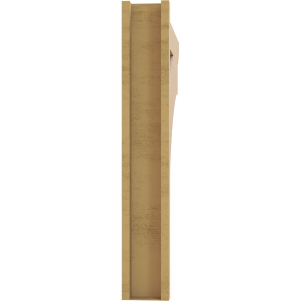 Ekena Millwork 6-in W x 38-in D x 38-in H Balboa Slat Rough Cedar Woodgrain TimberThane Outlooker, Primed Tan - OUTUR060X38X38BOA24RCPR
