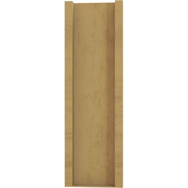 Ekena Millwork 7 1/2-in W x 24-in D x 24-in H Balboa Slat Rough Cedar Woodgrain TimberThane Outlooker, Primed Tan - OUTUR075X24X24BOA24RCPR