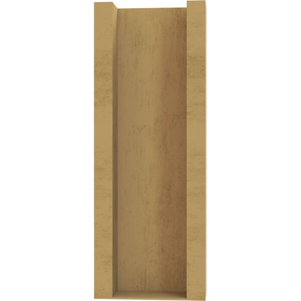 Ekena Millwork 6-in W x 16-in D x 16-in H Balboa Slat Rough Cedar Woodgrain TimberThane Outlooker, Primed Tan - OUTUR060X16X16BOA24RCPR
