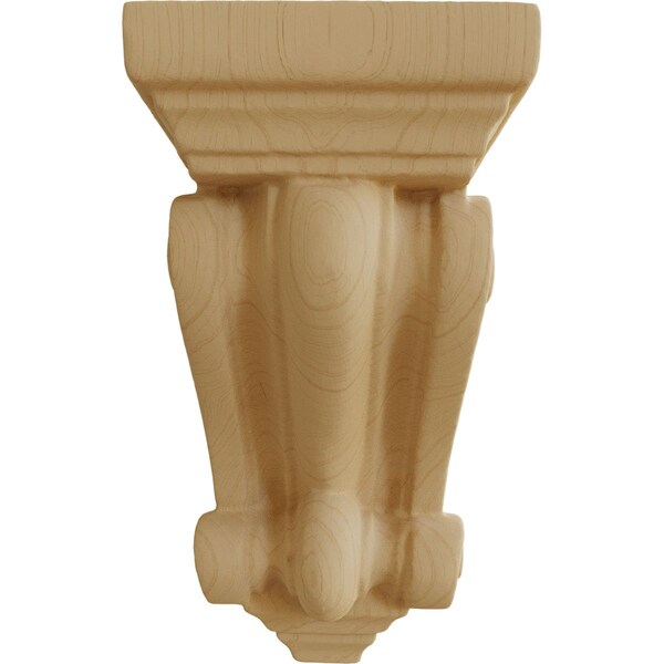 Ekena Millwork 2 1/4"W x 2 1/4"D x 4 1/4"H Devon Traditional Wood Corbel, Alder - CORW02X02X04DEAL