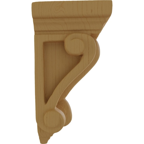 Ekena Millwork 2 1/4"W x 2 1/4"D x 4 1/4"H Devon Traditional Wood Corbel, Alder - CORW02X02X04DEAL