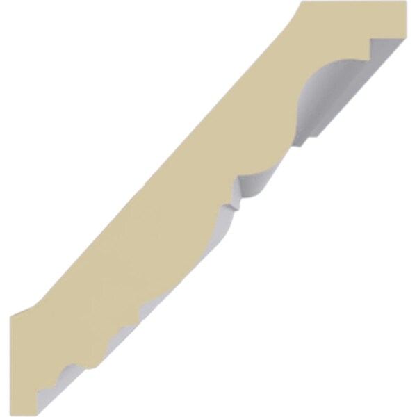 Ekena Millwork 2 7/8"H x 2 3/4"P x 3 7/8"F x 94 1/2"L, (1 5/8" Repeat) Classic Twist Crown Moulding - MLD03X03X04CL