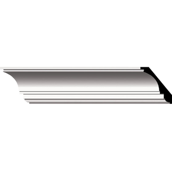 Ekena Millwork SAMPLE - 3 1/8"H x 3 1/8"P x 5"F x 12"L Ashford Smooth Crown Moulding - SAMPLE-MLD03X03X06AS