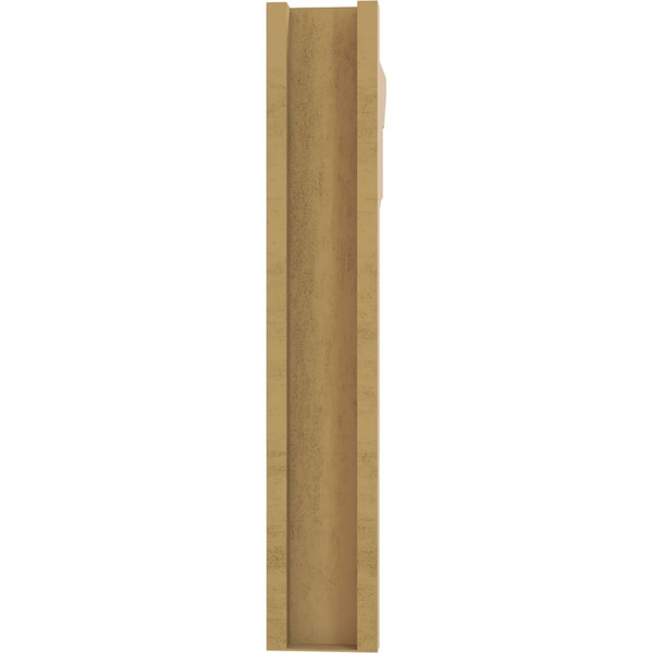 Ekena Millwork 5 1/2-in W x 24-in D x 32-in H Balboa Slat Rough Cedar Woodgrain TimberThane Outlooker, Primed Tan - OUTUR055X24X32BOA24RCPR