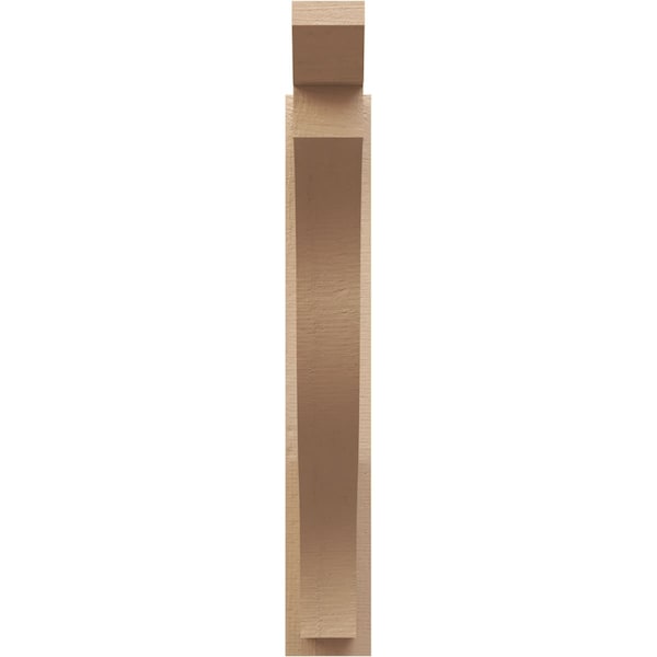 Ekena Millwork 5 1/2-in W x 30-in D x 36-in H Funston Slat Rough Cedar Woodgrain TimberThane Outlooker, Primed Tan - OUTUR055X30X36FST24RCPR