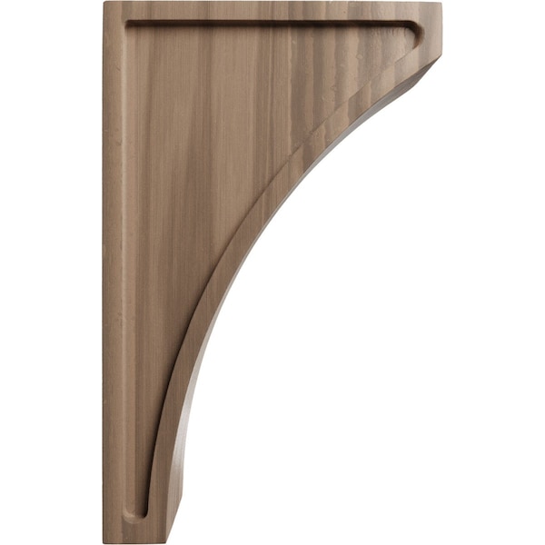 Ekena Millwork 3"W x 7 1/2"D x 12"H Extra Large Lawson Wood Corbel, Walnut - CORW03X07X12LWWA