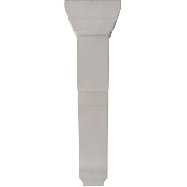 Ekena Millwork 2 1/2"W x 5 1/2"D x 10"H Medium Rojas Wood Vintage Decor Corbel, Chalk Dust White - CORWD02X05X10RJWH