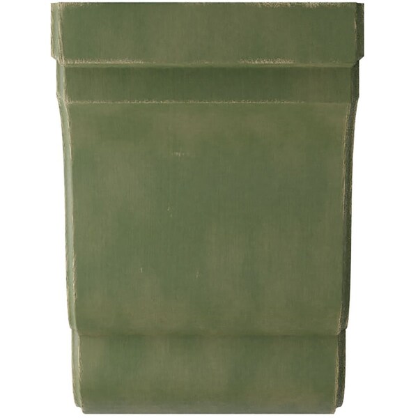 Ekena Millwork 5 1/4"W x 5"D x 7 1/2"H Bedford Wood Vintage Decor Bracket, Restoration Green - BKTWD05X05X08BEGR