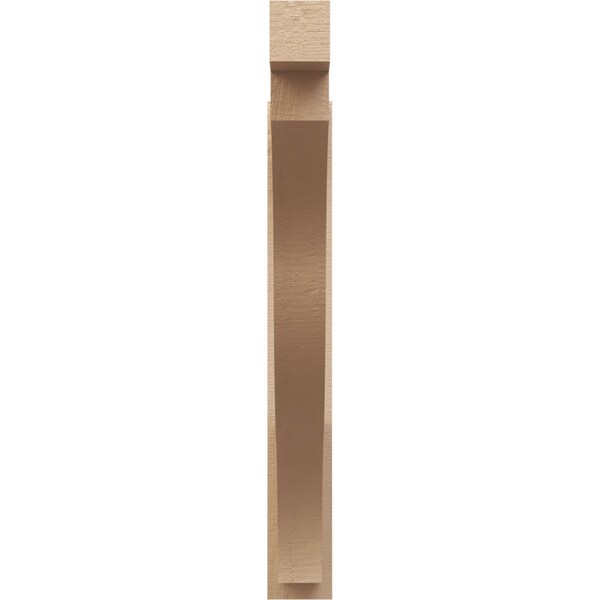 Ekena Millwork 6-in W x 46-in D x 46-in H Funston Block Rough Cedar Woodgrain TimberThane Outlooker, Primed Tan - OUTUR060X46X46FST44RCPR
