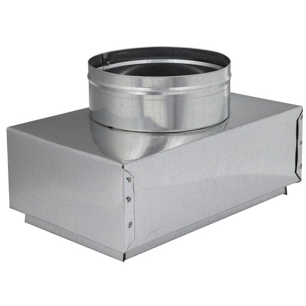 Imperial Duct Boots, 8 in L, 6 in W, 10 in H, 30 ga Gauge, Steel, Galvanized - GVL0094-B