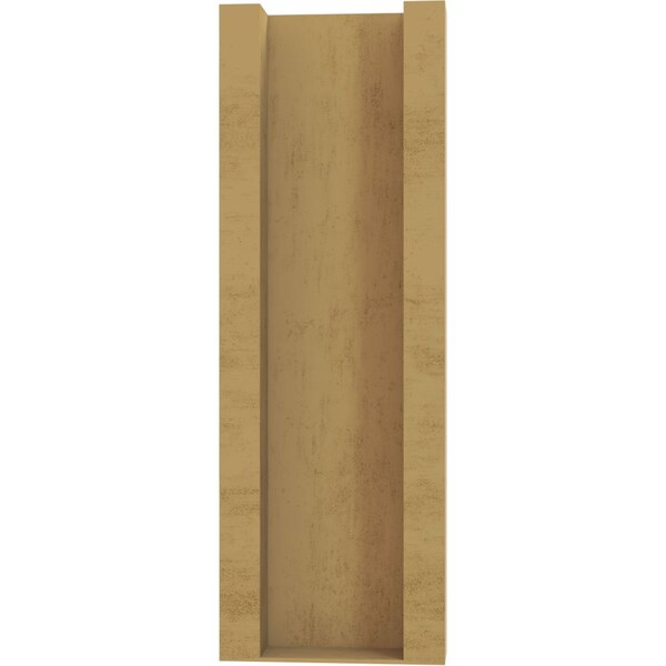 Ekena Millwork 5 1/2-in W x 12-in D x 16-in H Balboa Slat Rough Cedar Woodgrain TimberThane Outlooker, Primed Tan - OUTUR055X12X16BOA24RCPR