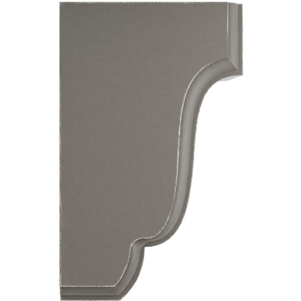 Ekena Millwork 2 1/2"W x 2 3/4"D x 4 1/2"H Capistrano Mission Wood Vintage Decor Corbel, Reclaimed Grey - CORWD02X02X04CPGY