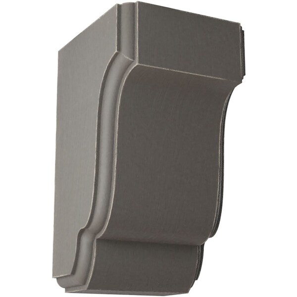 Ekena Millwork 2 1/2"W x 2 3/4"D x 4 1/2"H Capistrano Mission Wood Vintage Decor Corbel, Reclaimed Grey - CORWD02X02X04CPGY