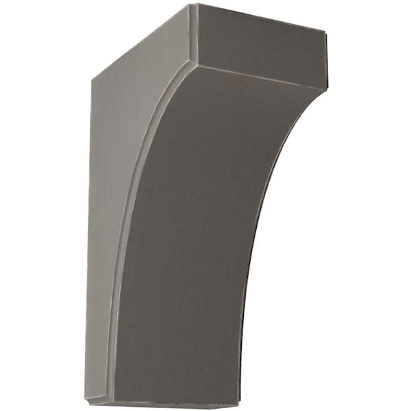 Ekena Millwork 5 1/4"W x 8"D x 12"H Clarksville Wood Vintage Decor Bracket, Reclaimed Grey - BKTWD05X08X12CVGY