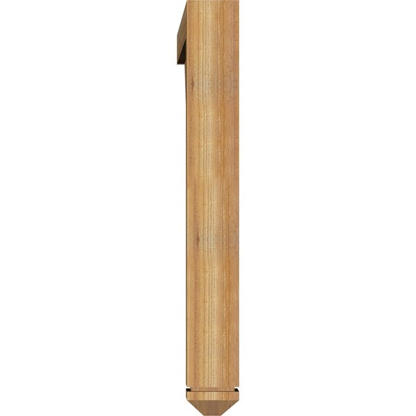 Ekena Millwork Balboa Arts and Crafts Rough Sawn Bracket w/ Offset Brace, Western Red Cedar, 6"W x 48"D x 48"H - BKT0604X48X48BOA03RWR