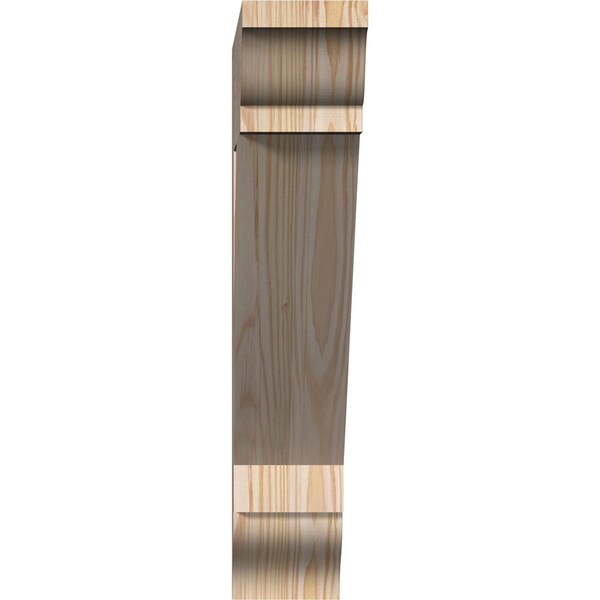 Ekena Millwork Traditional Traditional Smooth Bracket, Douglas Fir, 3 1/2"W x 18"D x 18"H - BKT04X18X18TRA01SDF