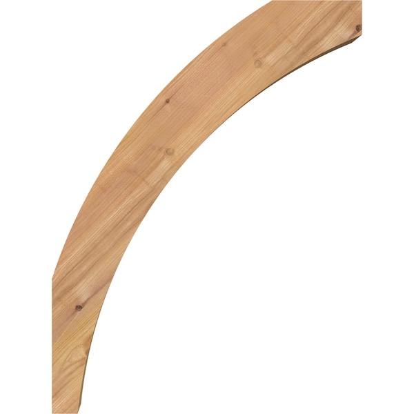Ekena Millwork 5 1/2"W x 18"D x 24"H Thorton Smooth Knee Brace, Western Red Cedar - BRC06X18X24THR00SWR