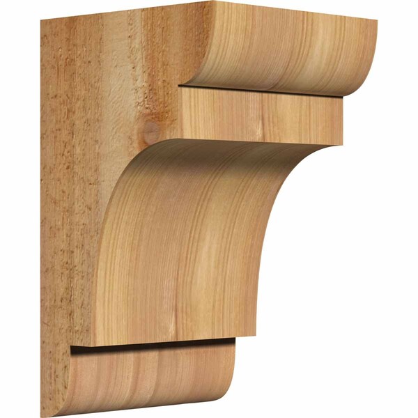Ekena Millwork New Brighton Rough Sawn Corbel, Western Red Cedar, 6"W x 6"D x 10"H - COR06X06X10NEB00RWR