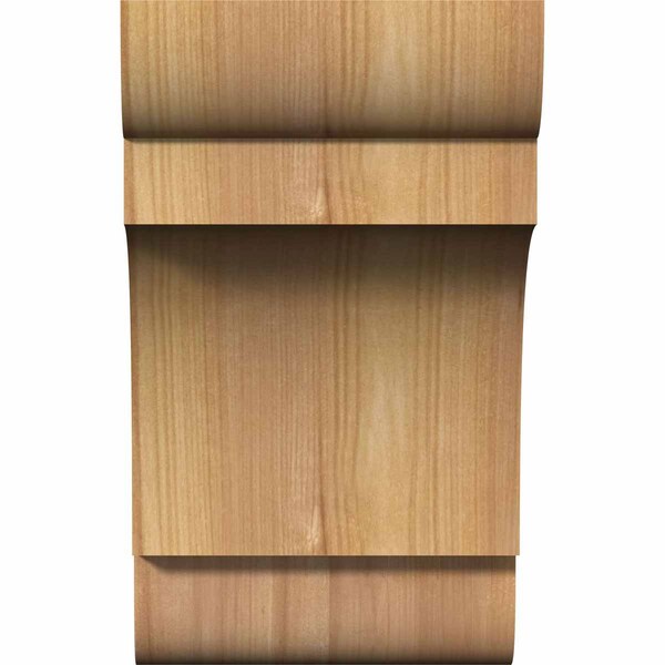 Ekena Millwork New Brighton Rough Sawn Corbel, Western Red Cedar, 6"W x 6"D x 10"H - COR06X06X10NEB00RWR