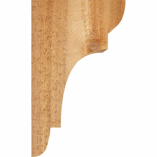 Ekena Millwork New Brighton Rough Sawn Corbel, Western Red Cedar, 6"W x 6"D x 10"H - COR06X06X10NEB00RWR