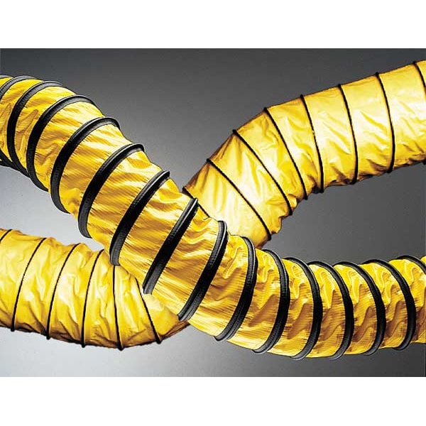 Hi-Tech Duravent Blower Hose, 8 In. ID, 15 ft. L, Fabric - 0616-0800-0565