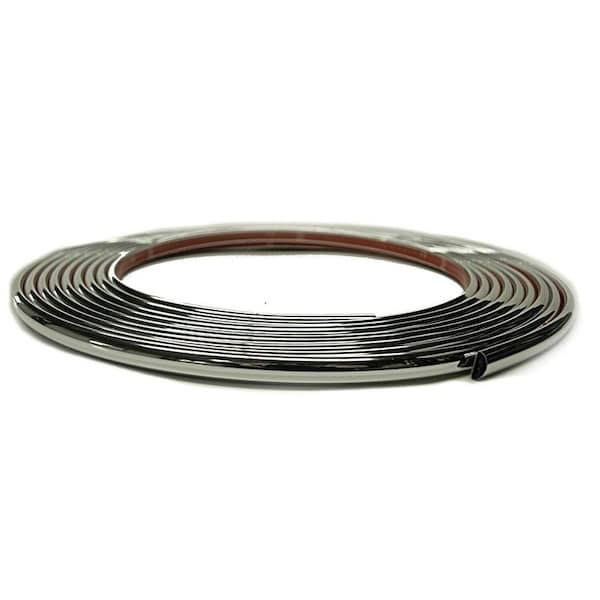Protekto Trim 3/8in HALF RND CHROME 20' KIT. - 37-630