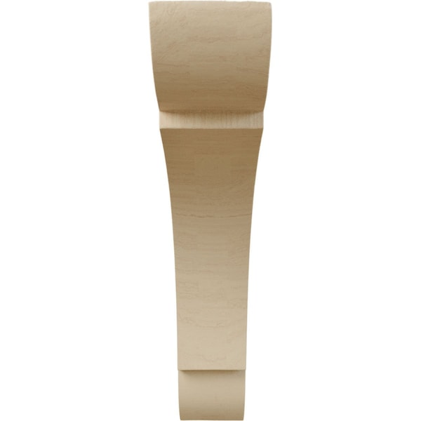 Ekena Millwork 1 3/4"W x 8"D x 8"H Medium Olympic Wood Bracket, Rubberwood - BKTW01X08X08OLRW