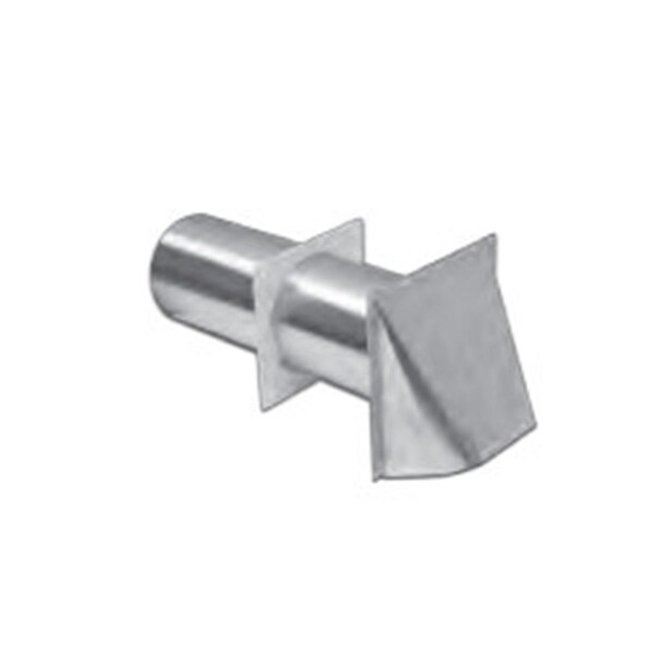 Lambro Industries 3 in. Aluminum Preferred Hood Vent with Tail, 2.5 in. Mouth Opening, 12PK - 543