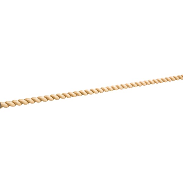 Hardware Resources Poplar, 96" L, 3/8" H, Unfinished - RMH38POP