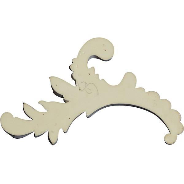 Ekena Millwork 5 7/8"W x 9 3/4"H x 1"P Galway Onlay, Right - ONL05X09X01GA-R