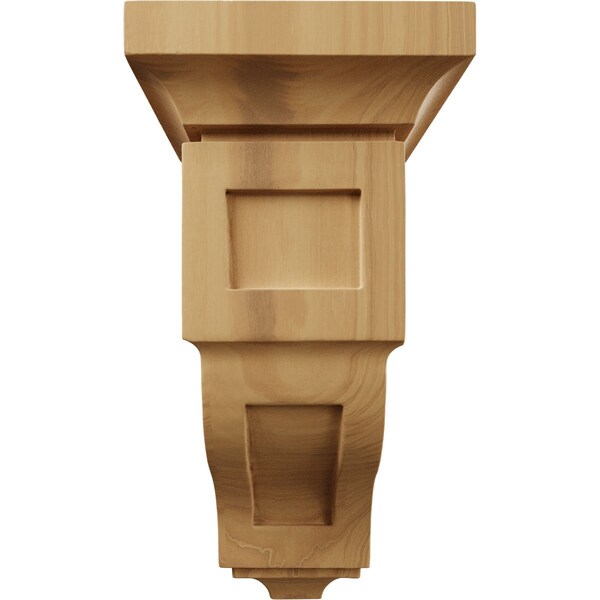 Ekena Millwork 5"W x 5 3/4"D x 10"H Medium Reyes Wood Corbel, Cherry - CORW05X05X10RYCH