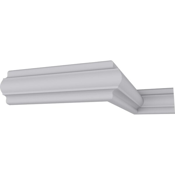 Ekena Millwork 1 1/2"H x 1 1/2"P x 2 1/8"F x 94 1/2"L Bradford Smooth Corner Moulding - MLD01X01X02BR