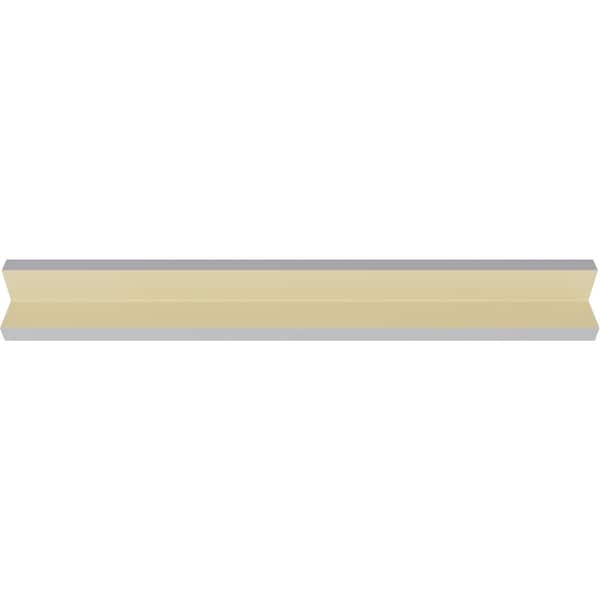 Ekena Millwork 1 1/2"H x 1 1/2"P x 2 1/8"F x 94 1/2"L Bradford Smooth Corner Moulding - MLD01X01X02BR