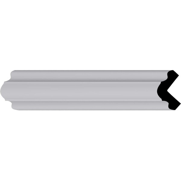 Ekena Millwork 1 1/2"H x 1 1/2"P x 2 1/8"F x 94 1/2"L Bradford Smooth Corner Moulding - MLD01X01X02BR
